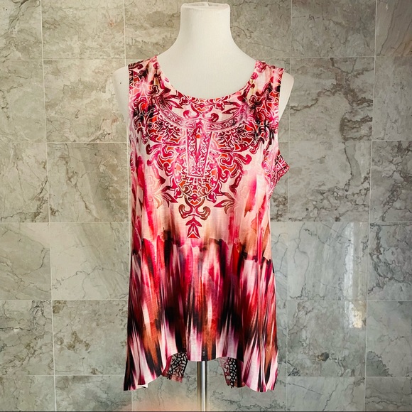 World Unity Boho Rhinestone Tank Top - Picture 2 of 8